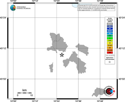 Mappa EMS - territori comuni
