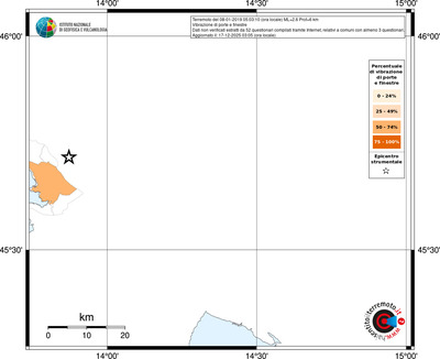 Mappa territorio comunale con almeno 3 questionari