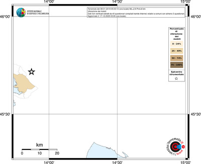 Mappa territorio comunale con almeno 3 questionari