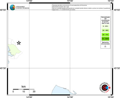 Mappa territorio comunale con almeno 3 questionari