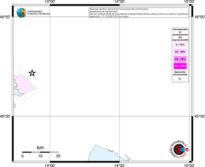 Mappa territorio comunale con almeno 3 questionari