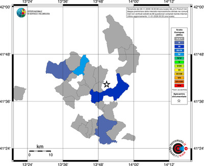 Mappa EMS - territori comuni