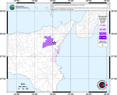 Mappa territorio comunale con almeno 3 questionari