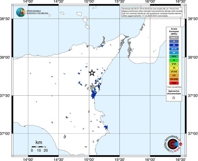 Mappa EMS - territori località