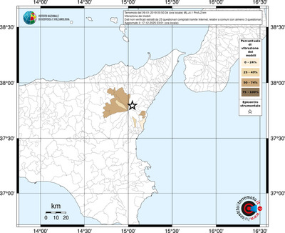Mappa territorio comunale con almeno 3 questionari