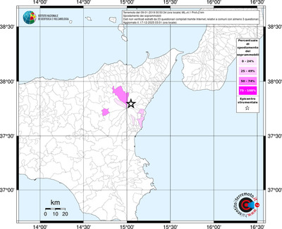 Mappa territorio comunale con almeno 3 questionari