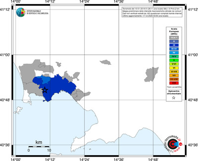 Mappa EMS - territori comuni