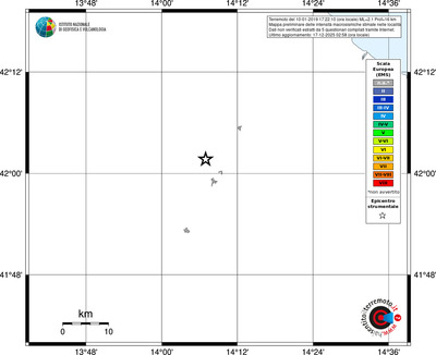 Mappa EMS - territori località