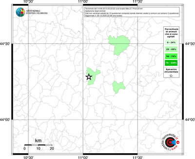 Mappa territorio comunale con almeno 3 questionari