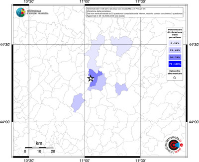 Mappa territorio comunale con almeno 3 questionari