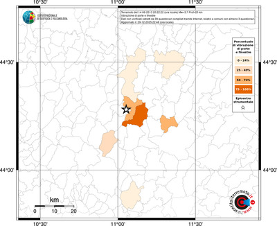 Mappa territorio comunale con almeno 3 questionari