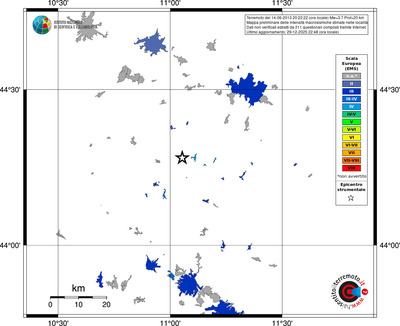 Mappa EMS - territori località