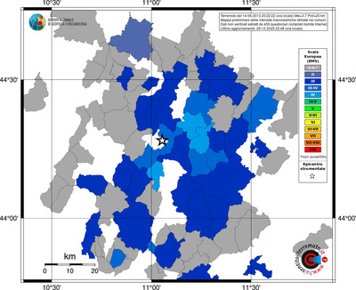 Mappa EMS - territori comuni