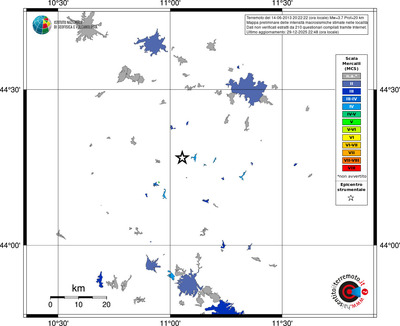 Mappa MCS - territori località