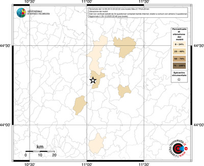 Mappa territorio comunale con almeno 3 questionari