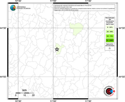 Mappa territorio comunale con almeno 3 questionari