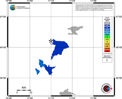 Mappa EMS - territori comuni
