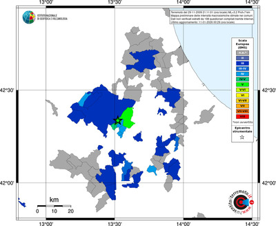 Mappa EMS - territori comuni