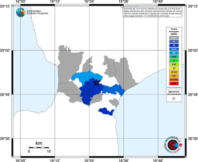Mappa EMS - territori comuni