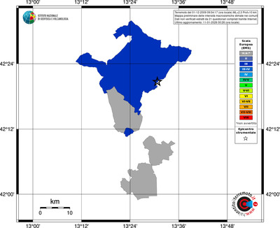 Mappa EMS - territori comuni