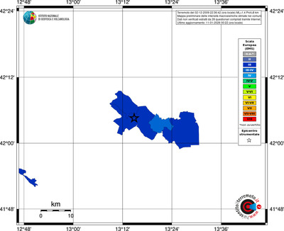 Mappa EMS - territori comuni