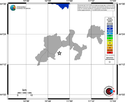 Mappa EMS - territori comuni