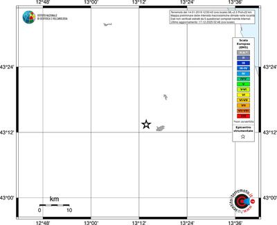 Mappa EMS - territori località