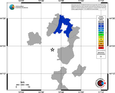 Mappa EMS - territori comuni