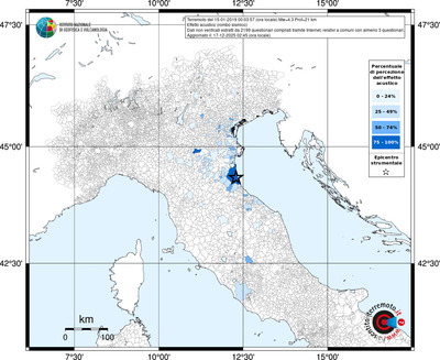 Mappa territorio comunale con almeno 3 questionari
