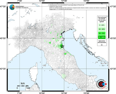 Mappa territorio comunale con almeno 3 questionari