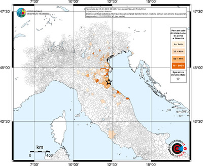 Mappa territorio comunale con almeno 3 questionari