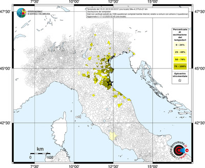 Mappa territorio comunale con almeno 3 questionari