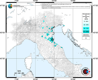 Mappa territorio comunale con almeno 3 questionari