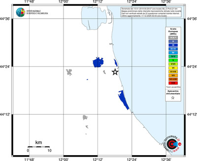 Mappa EMS - territori località