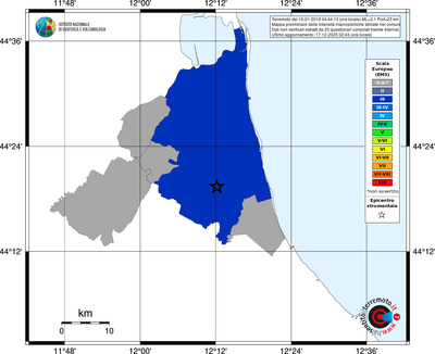 Mappa EMS - territori comuni