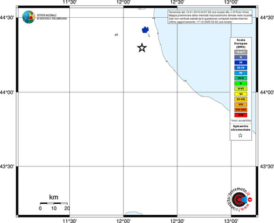 Mappa EMS - territori località