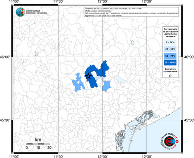 Mappa territorio comunale con almeno 3 questionari