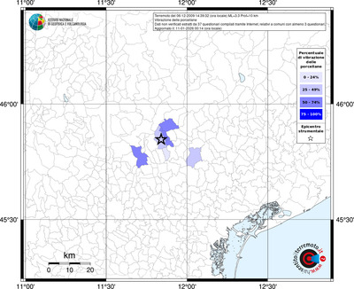 Mappa territorio comunale con almeno 3 questionari