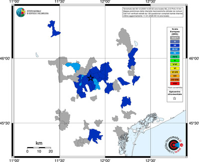 Mappa EMS - territori comuni