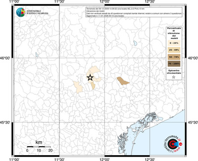 Mappa territorio comunale con almeno 3 questionari