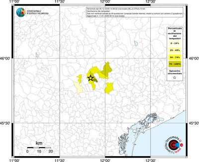 Mappa territorio comunale con almeno 3 questionari