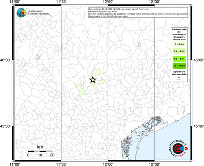 Mappa territorio comunale con almeno 3 questionari