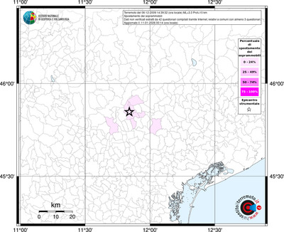Mappa territorio comunale con almeno 3 questionari