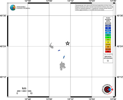 Mappa EMS - territori località