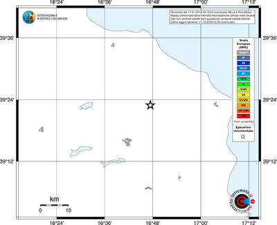 Mappa EMS - territori località