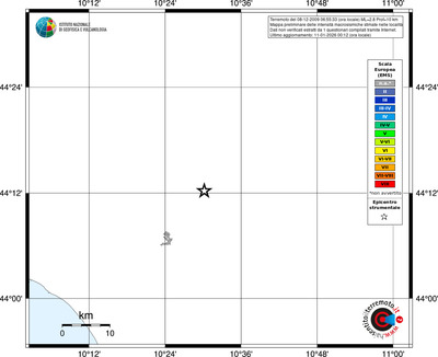 Mappa EMS - territori località
