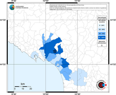 Mappa territorio comunale con almeno 3 questionari