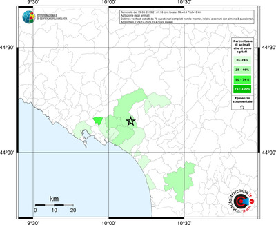 Mappa territorio comunale con almeno 3 questionari