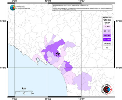 Mappa territorio comunale con almeno 3 questionari