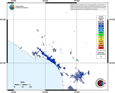 Mappa MCS - territori località